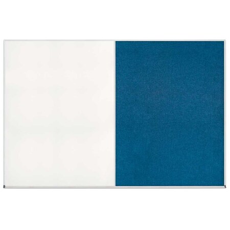 United Visual Products Enclosed Corkboard, 1 Door, 24"x36", 4" Fra UV3408-WHITE-BUFF